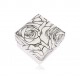 Čierno-biela krabička na prsteň alebo náušnice - motív rozkvitnutých ruží