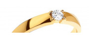 Zlaté zásnubné prstene